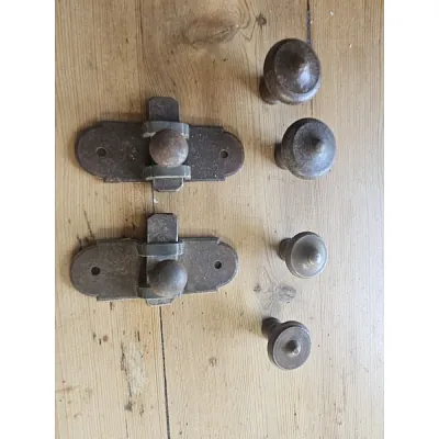 Antique screws and locks